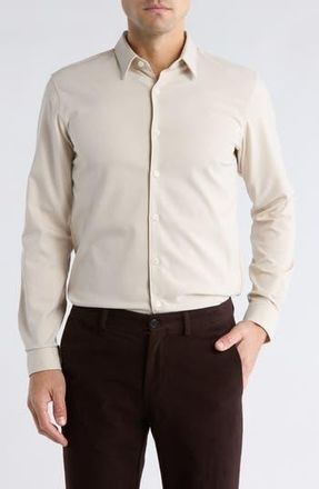 Theory Rammy Flannel Button-Up Shirt in Warm Almond at Nordstrom Rack, Size Xx-Large