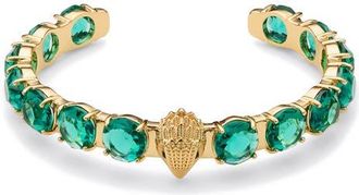Kurt Geiger Eagle Stone Cuff Bracelet in Green at Nordstrom