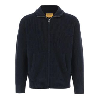 Guest In Residence Cashmere Knitwear, male, Blue, Size: XL Cashmere Corded Jacket