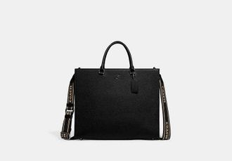 Coach Tote Bag 40 With Signature Canvas