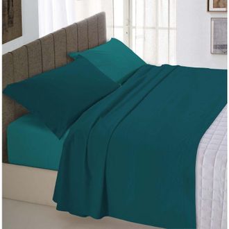Italian Bed Linen Italian Bed Linen - Set Lenzuola Letto Matromoniale Cotone Natural Color, lavorato in Italia - Completo Letto, Lenzuolo Sotto con Angoli, Telo Sopra