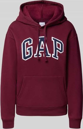 GAP Hoodie mit Logo und K&auml;nguru-Tasche in Bordeaux, Gr&ouml;&szlig;e XS