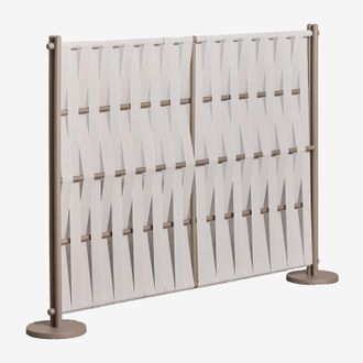Sklum Sklum - Pack De 2 Biombos Para Jard&iacute;n En Aluminio Y Cuerda Tunas