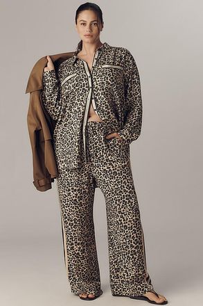 Maeve The Brooklin Tie-Front Printed Pull-On Pants by Maeve