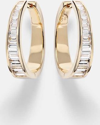 Anita Ko Orecchini a cerchio Meryl Classic in oro 18kt con diamanti