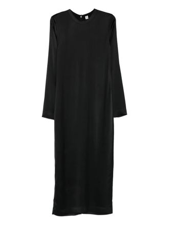 Toteme satin maxi dress - Zwart