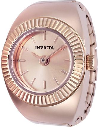 Invicta Mini 48948 Dames Horloge - Quartz Uurwerk - Roestvrij Staal met rosegouden Wijzerplaat - 17mm