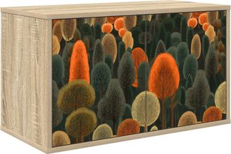 vidaXL Mueble De Tv Montado En La Pared Zaandam 69 X 33 X 40 Cm Vidaxl