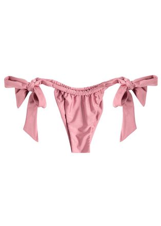 Faithfull The Brand Costa Tie-fastening Bikini Briefs - Pink - XL (UK16 / XL)