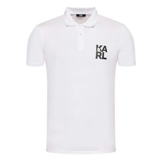 Karl Lagerfeld Polo Shirts, male, White, Size: S Polo 100% Cotone