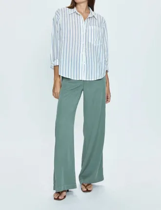 Pistola Denim Myla Portofino Stripe Shirt In Ivory