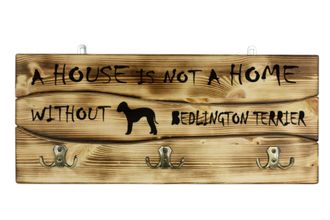 OEM Bedlington Terrier, Rothbury Terrier: Percha Con Perro, Expositor De Medallas, Decoraci&oacute;n Del Hogar De Art-dog