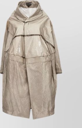 Comme Des Garçons oversized trench coat shiny finish