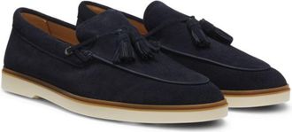 BOSS Suede loafers with tassel trim