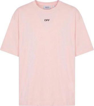 Off-white T-shirt - Heren - T-shirts - Roze - XL - Katoen - Tops