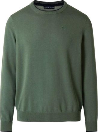 North Sails Crewneck Knit - Heren - Ronde hals truien - Groen - 3XL - Katoen - Truien & Vesten