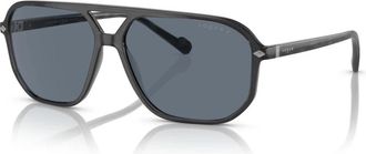 Vogue Eyewear Blauwe Transparante Zonnebril - Heren - Zonnebrillen - Grijs - 60 MM - Accessoires