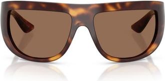 Oliver Peoples 65mm Khaite Irregular Sunglasses in Dark Mahogany/brown at Nordstrom