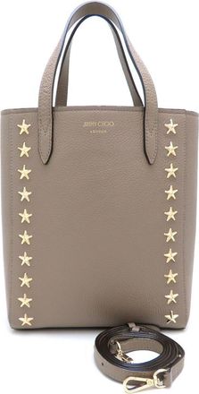 Jimmy Choo London Leather Shoulder Bag Tote Bag (Pre-Owned)