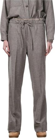 Mason's New York Studio Elax Chino Broek - Dames - Straight fit broeken - Grijs - XS - Wol - Broeken