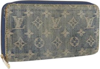 Louis Vuitton Pre-owned Wallets, female, Blue, Size: ONE SIZE Pre-owned Canvas Wallet