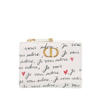 Dior Pre-owned Dior Leather Je Vous Adore Heart Caro Dahlia Wallet Ladies 1D39P6B75F7QNZML