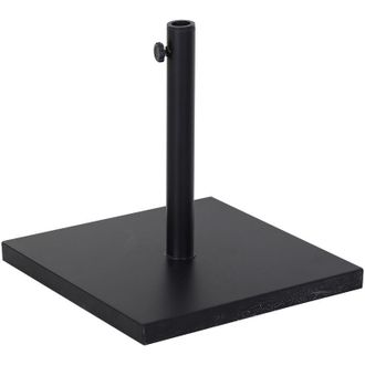 OUTSUNNY Base Para Sombrillas De Terraza Con Rueda Para Ajustar Metal 45x45x39cm Negro