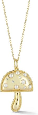 Sphera Milano 14K Over Silver 3Mm Pearl Cz Necklace