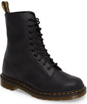 Dr. Martens 1490 Lace-Up Boot in Black Virginia Leather at Nordstrom Rack, Size 5Us/ 3Uk