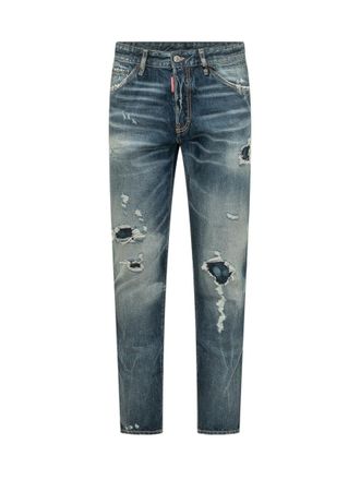 Dsquared2 Blue Mid Rise Jeans