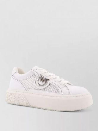 Pinko leather low-top sneakers
