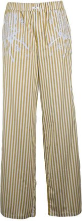 Elisabetta Franchi Tuta in cotone - - Trousers - Donna - Beige - S