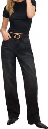 Good American Womens 90s Jeans In Black