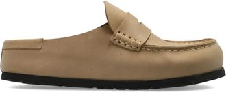 Birkenstock Schoenen, Dames, Beige, 35 EU, Leer, Naples Wrapped