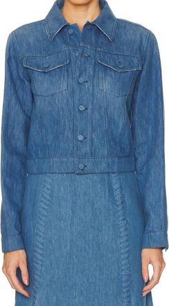 Gabriela Hearst Roland Jacket In Light Blue Denim