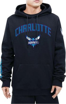 Pro Standard Pro Standard NBA Charlotte Hornets Stacked Logo Pullover Hoodie in Black Men