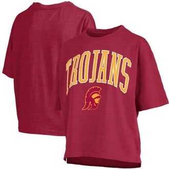 Pressbox Womens Pressbox Cardinal USC Trojans Nelson Arch Over Logo Waist Length Oversized Slub T-Shirt at Nordstrom, Size X-Large