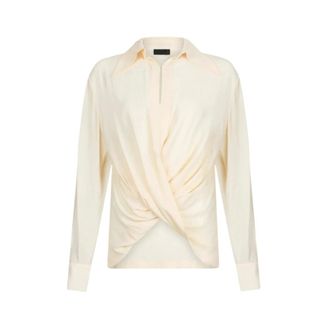 Liu Jo Blouses, female, Beige, Size: M Cr&ecirc;pe de chine blouse