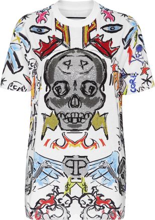 Philipp Plein T-shirt Man Fit with Crystals