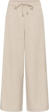 Kaffe Katilla Broek - Dames - Broeken - Beige - Maat: S Leer