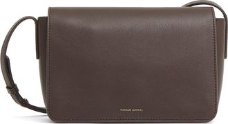 Mansur Gavriel Clio Leather Shoulder Bag in Chocolate at Nordstrom