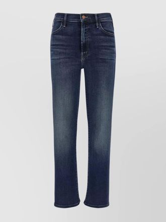 Mother denim straight-leg ankle jeans
