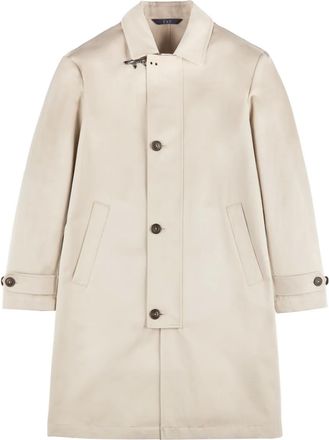 Fay Morning raincoat - men - Cotton - L - Neutrals