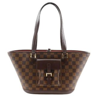 Louis Vuitton Pre-owned Manosque PM Damier Canvas Tote Bag - Pre-owned - Mujer - Marr&oacute;n - ONE SIZE