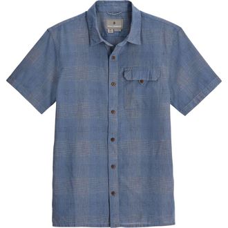 Royal Robbins Hempline Spaced Short Sleeve Hemp Blend Button-Up Shirt in Flint at Nordstrom, Size Xx-Large