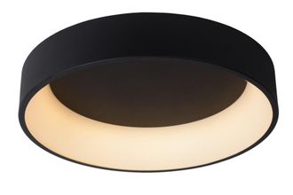 Lucide L&aacute;mpara de techo de aluminio con 1 led integrado, negro