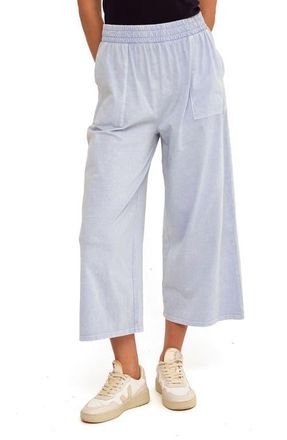 Threads 4 Thought Alva Mineral Wash Pull-On Wide Leg Capri Pants in High Tide at Nordstrom, Size X-Large