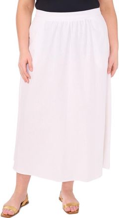 Vince Camuto A-Line Midi Skirt in Ultra White at Nordstrom Rack, Size 24W