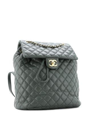 Chanel Urban Spirit Quilted Lambskin Large backpack - Verde
