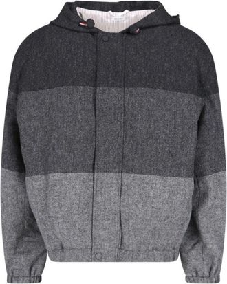 Thom Browne Donegal Tweed Blazer - Gray